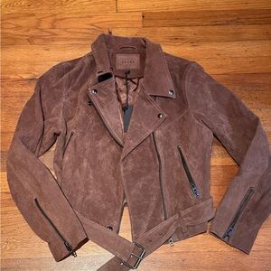 Blank NYC Brown Suede Moto Jacket - NWT